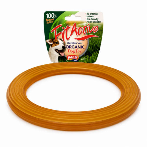 Fitactive natúr gumijáték Frisby L - játék kutyák részére