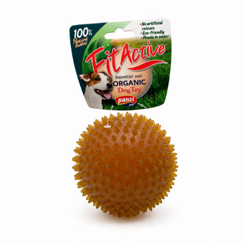 Fitactive natúr gumijáték Star labda M, közepes -kutyák részére