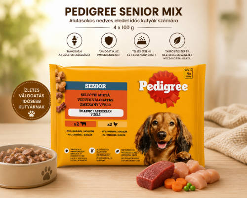 Pedigree Vital Adult - Nedves eledel senor kutyák részére (4x100g)