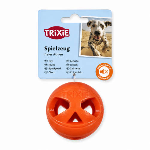 Trixie Honeycomb labda játék, TPE, 6cm, narancs