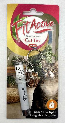Fitactive Catch the Light LED Pointer, Fish - játék (LED lámpa, hal motívummal) macskák részére (8cm)
