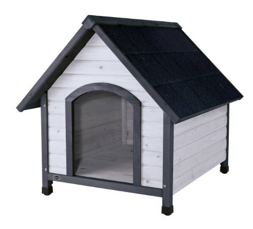 Trixie Natura Dog Kennel - kutyaház (szürke) sátortetős (M-L) 83x87x101cm
