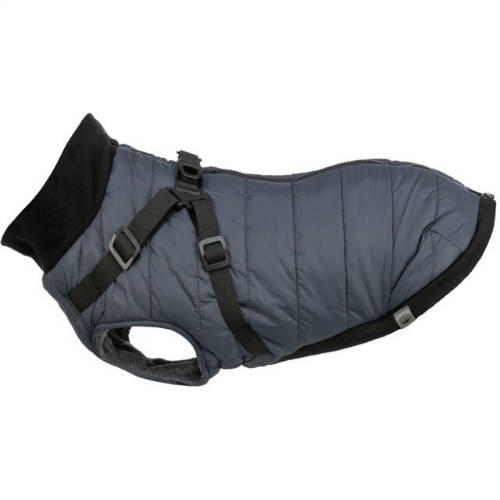 Trixie Coat Pontis with Harness - kabát hámmal (kék, vízlepergető) kutyák részére (S) 33cm