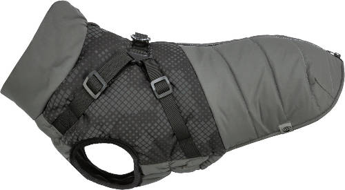 Trixie Pontis esőkabát,hámmal, XXS:24cm, szürke