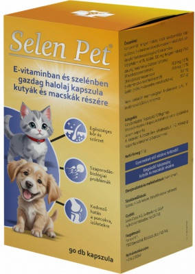 Selen pet kapszula 90 db E-vitaminban és szelénben gazdag halolaj kapszula