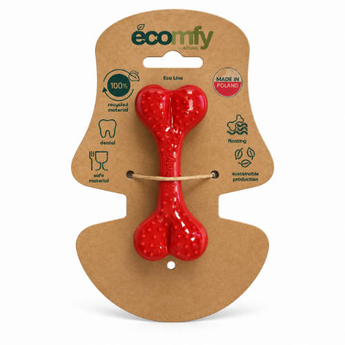 Ecomfy Meaty Dental Bone - fogtisztítós játék (csont) kutyák részére (8,5x4x2cm)