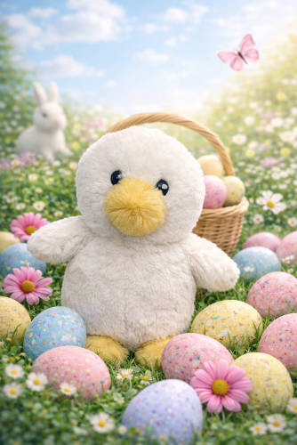 trixie Chick, plush, 22 cm, pastel yellow