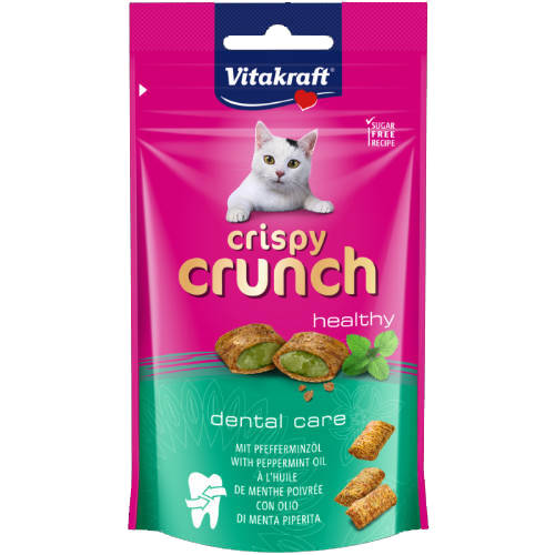 Vitakraft Crispy Crunch - jutalomfalat (fogerősítő) macskák részére (60g)