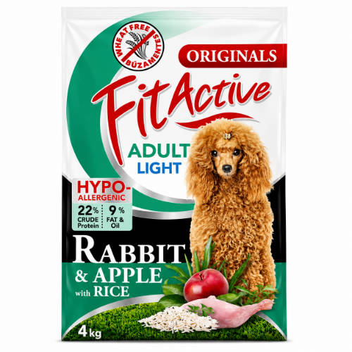 FitActive Wheatfree 4kg Adult Hypoallergenic RABBIT
