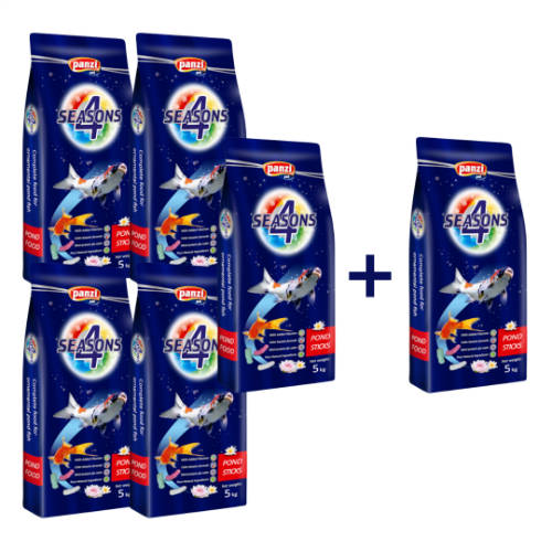 5 + 1 AKCIÓ - Panzi 4 SEASONS Tavi haltáp 5 x 5kg + 1 x 5kg AJÁNDÉK!