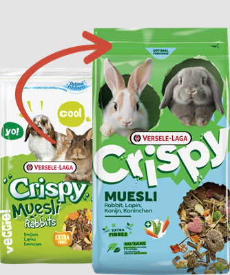 Versele-Laga Crispy Muesli Rabbits - Müzli eleség nyulak részére (850g)
