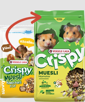 Versele-Laga Crispy Muesli Hamster & Co - Müzli eleség hörcsögök,egerek,patkányok és futóegerek részére (750g)