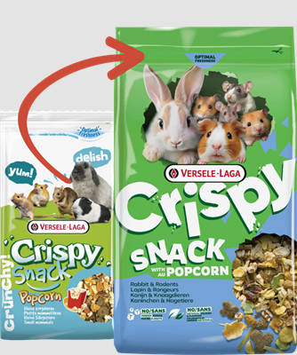 Versele-Laga Cryspy Snack Pop Corn - kiegészítő eleség rágcsálóknak (550g)