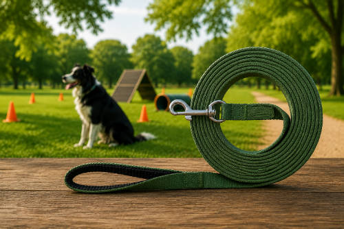 Trixie Tracking Leash - nyomkövető póráz - fekete (20mm/10m)