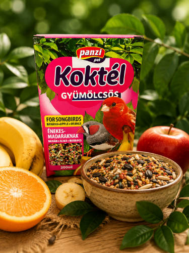 Panzi Gyümölcskoktél énekesmadarak részére 200ml