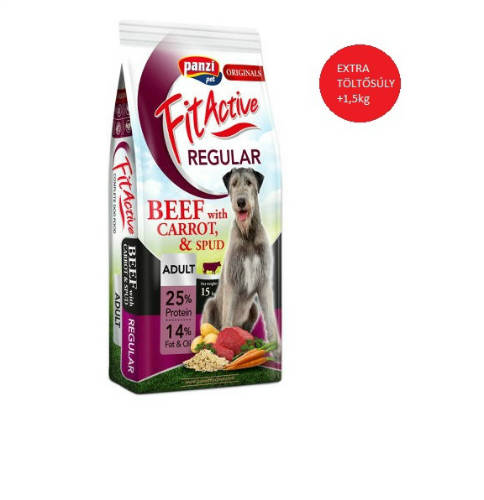 FitActive ORIGINALS 15+1,5kg REGULAR Beef with Carrots and Spud (marha, sárgarépa, burgonya)
