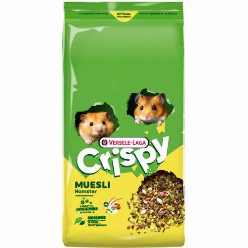 Versele-Laga Crispy Muesli Hamster & Co - Müzli eleség hörcsögök,egerek,patkányok és futóegerek részére (750g)