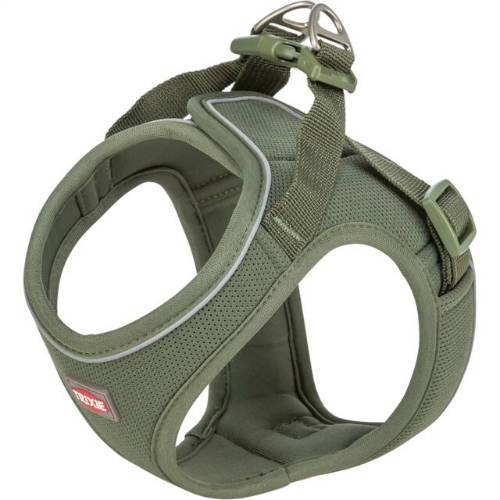 Trixie UrbanVest légáteresztő kutyahám állítható pánttal, XXS-XS: 34-37cm/15mm, olívazöld