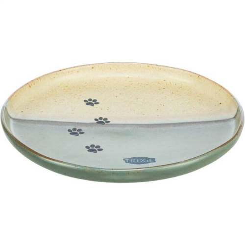 Trixie Ceramic Bowl - kerámia tál (zöld/bézs) macskák részére (0,2l /Ø16cm)