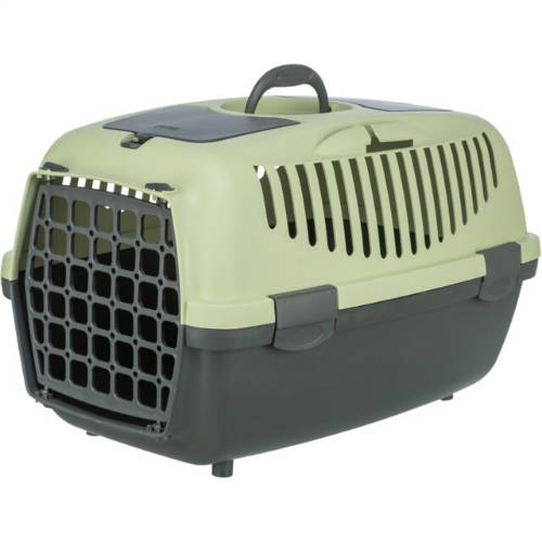 Trixie Capri - szállítóbox (sötétszürke/pasztell zöld) 6kg alatti kisállatok részére (XS-S:37x34x55cm)