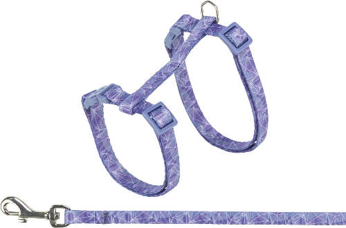 Trixie macskahám, pórázzal, virágokkal, 27-45cm/10mm,1,2m, különböző színekben