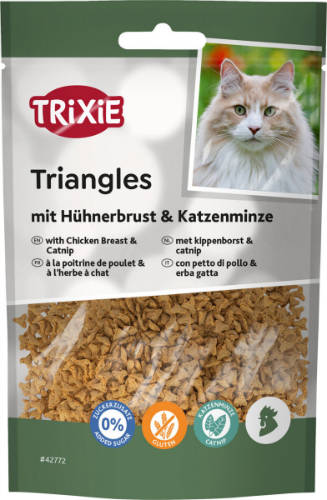 Trixie  háromszögek (csirkemell&macskamenta) macskák részére (50g)