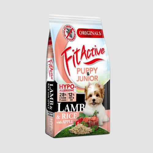 FitActive Wheatfree 12+1.2kg Puppy&Junior Hypoallergenic LAMB