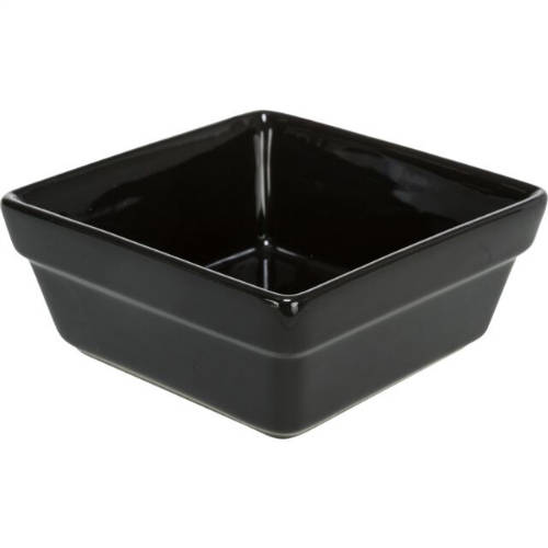 trixie 24821 tálszett, kerémia, fekete 2x 0,4L, 13x6x13cm