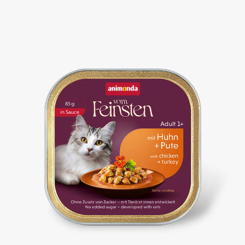 Animonda Vom Feinsten (csirke+pulyka, szószban) alutasakos - Felnőtt macskák részére (85g)