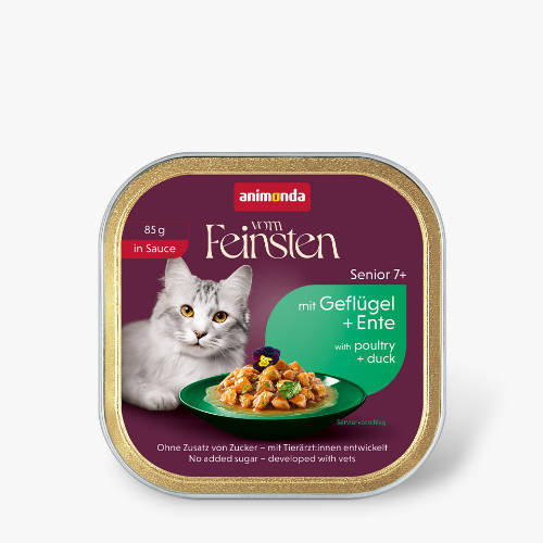 Animonda Vom Feinsten (szárnyas+kacsa szószban) alutasakos - idősebb 7+ macskák részére (85g)