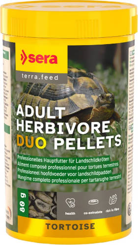 Sera Tortoise Adult DUO Herbivor Pellets 250ml/ 80g