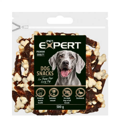 PET Expert kálciumos csontocskák, 8cm, 500g, kutyák részére