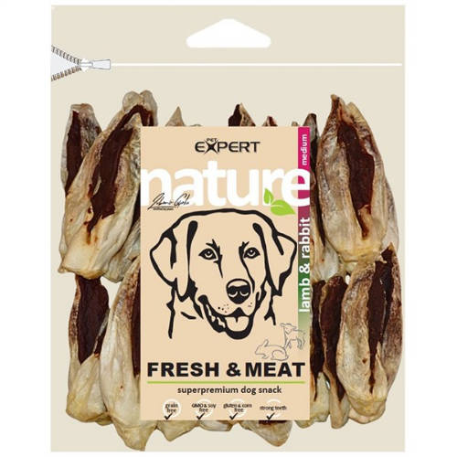 PET Expert nyúlfül bárányhússal, 500g, 10cm