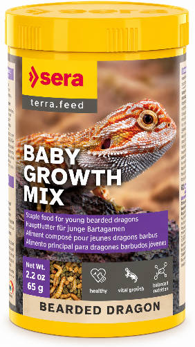Sera BEARDED DRAGON Baby Growth Mix 250ml/65g fiatal szakállas agáma eledel