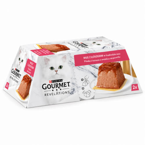 Gourmet Revelations - Pastétom (lazac,szósz)  macskák részére (2x57g)