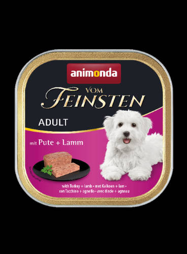 Animonda Vom Feinsten Adult (pulyka,bárány) alutálkás - Felnőtt kutyák részére (150g)
