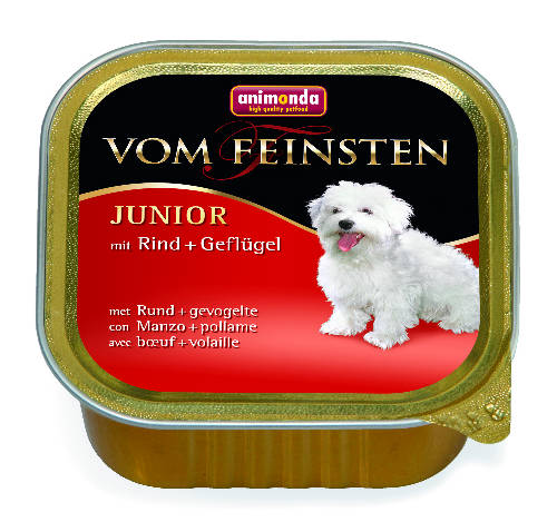 Animonda Vom Feinsten Junior (marha,baromfi) alutálkás - Kölyök kutyák részére (150g)