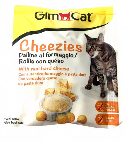 GimCat Cheezies tasty Ball - jutalomfalat (sajt) macskák részére (10g)