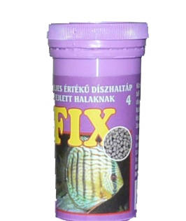 Fix 4 - teljesértékű díszhaltáp (lila) fejlett halak részére (50ml) csak gyűjtőre 10db/#