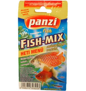 Panzi Fish-Mix heti menü akváriumi halak etetésére -  10 x 10 g