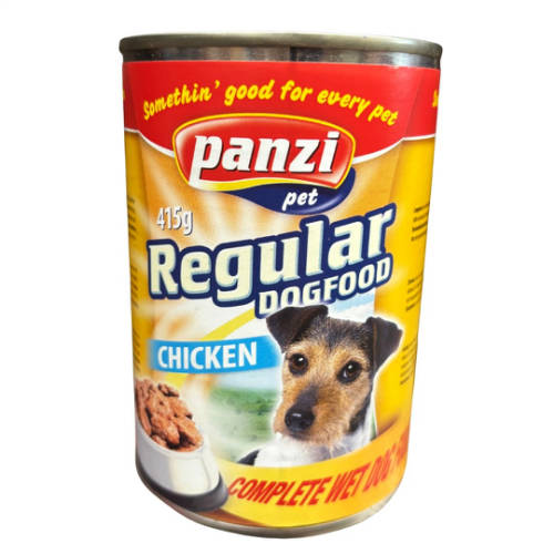 Panzi Regular konzerv kutyáknak (415g) - csirke