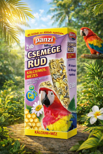 Panzi Csemege Rúd óriás papagájok részére kálciummal és mézzel (2db)