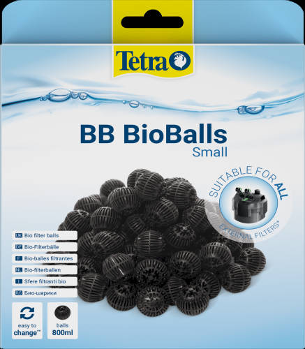 Tetra Bio Filterbälle BB 800 Small - bioszűrő golyók (TetraTec EasyCrystal belső-, a TetraTec EX Plus- és más gyártmányú, hasonló akváriumszűrőkhöz)