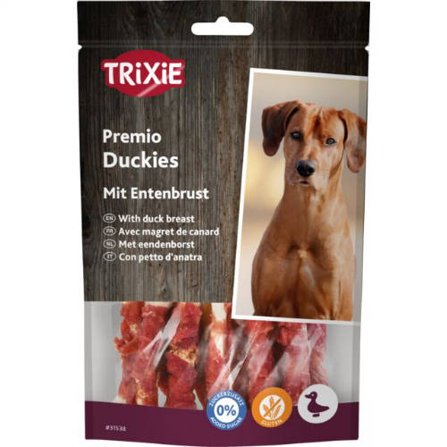 Trixie 31538 Premio Duckies - jutalomfalat (kacsahús) kutyák részére (100g)