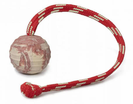 Julius-K9 IDC Ball - játék (kaucsuk labda, zsinórral) kutyák részére (60mm)