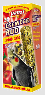 Panzi Csemege Rúd Nimfa papagájok részére - gyümölccsel (2db)