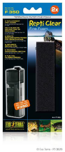 Exo-Terra Repti Clear Fine Foam F350 - Finomszemcsés szívacs szűrőbetét PT3620 szűrőhöz